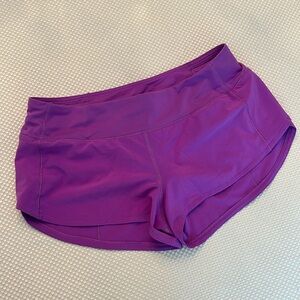 Lululemon Speed Up Shorts. Size 4. 2.5” low rise